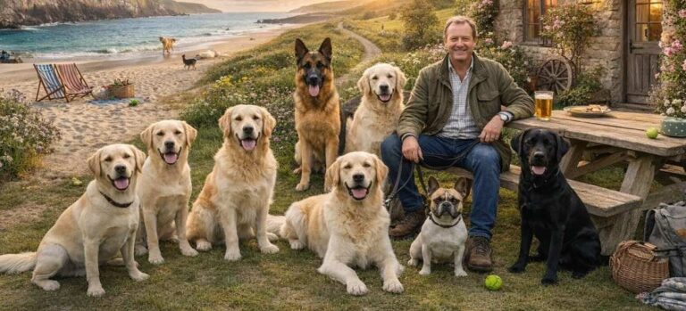 Dog-friendly holidays across the UK featuring beaches, countryside and cosy cottages