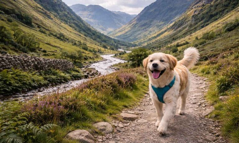 Dog friendly Lake District valley walking fells mountains scenic borrowdale langdale