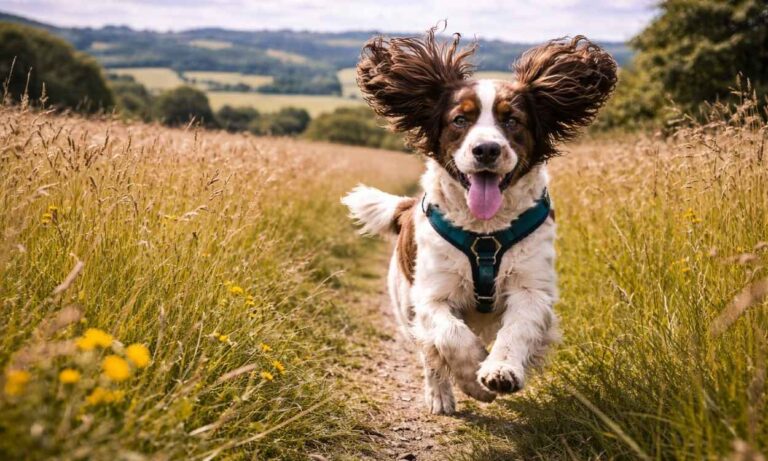Springer Spaniel travelling holiday countryside boundless energy enthusiastic breed